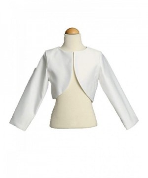 Girls White Sleeve Bolero Jacket