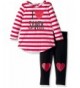 Youngland Girls Santa Applique Legging