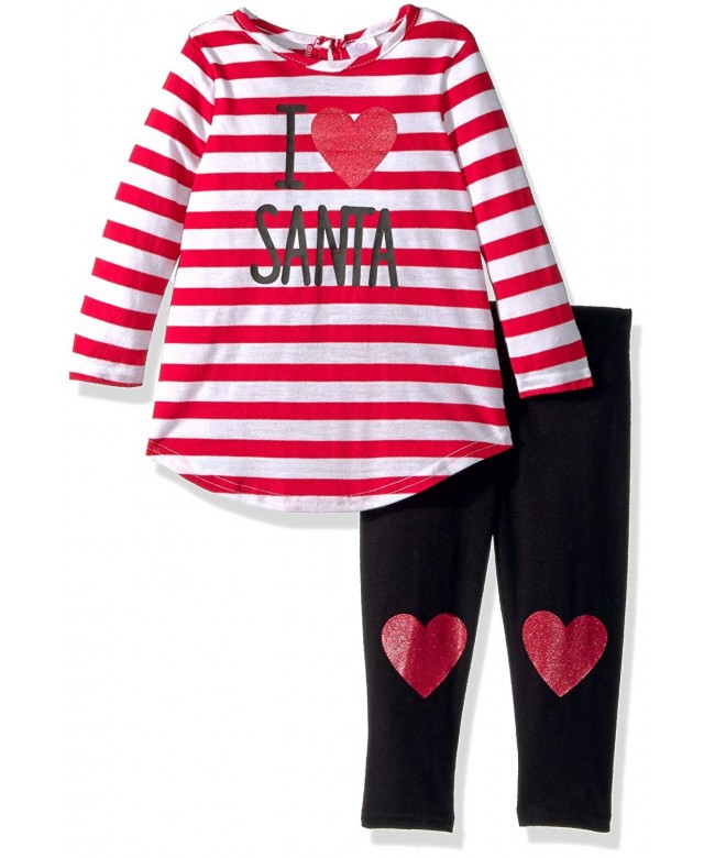 Youngland Girls Santa Applique Legging