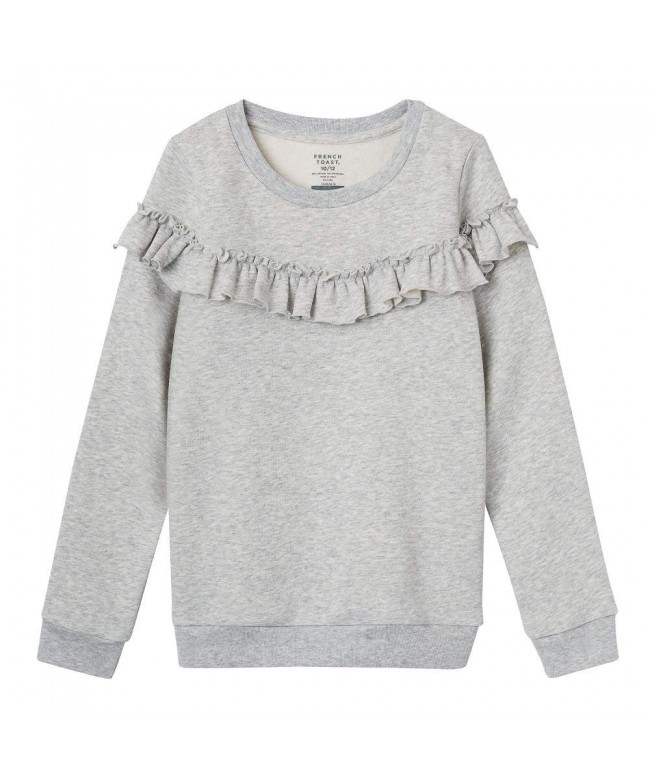 French Toast Sleeve Ruffle Sweatshirt