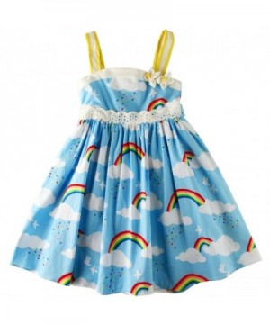 Sharequeen Printing Cotton Bowknot Frocks