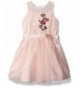 ZUNIE Girls Embroidered Floral Ribbon