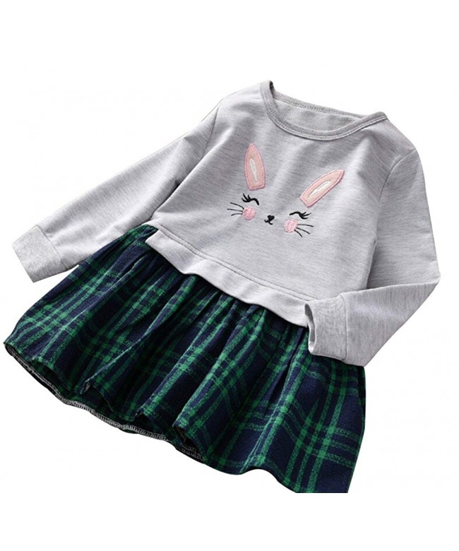 BomDeals Toddler Bunny Checkered Patchwork