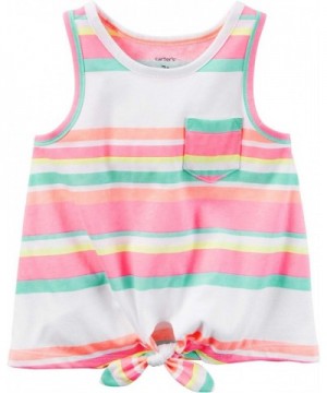 Carters Girls 2T 8 Striped Front