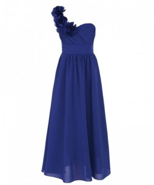 CHICTRY Chiffon Shoulder Bridesmaid Dresses