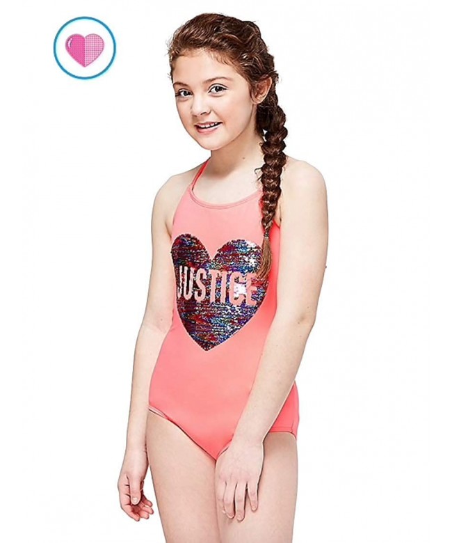 Justice Swimwear Piece Sequin Ruffle