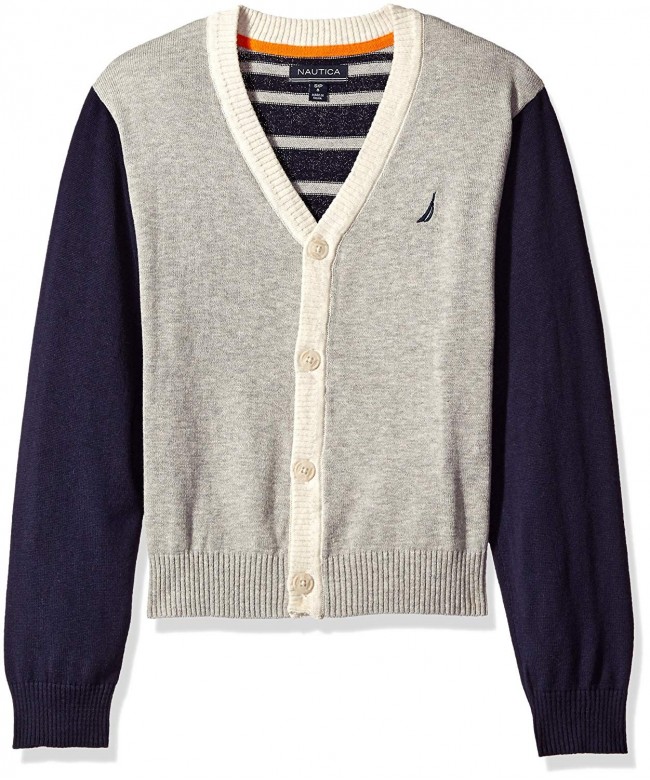 Nautica Colorblock Cardigan Gradient Stripe