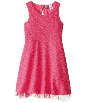 Pogo Club Rose Textured Knit Dress