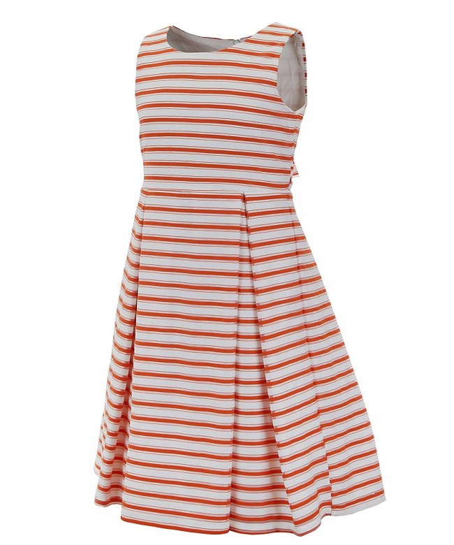 Emma Riley Printed Stripe Pleated