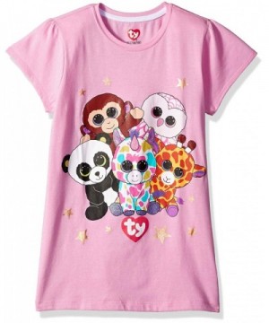 Girls' Beanie Boo Ss Tee Shirt - Pink - CH1862EY8GZ