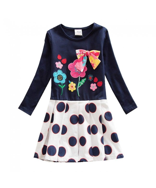 JUXINSU Toddler Cotton Sleeve Dresses