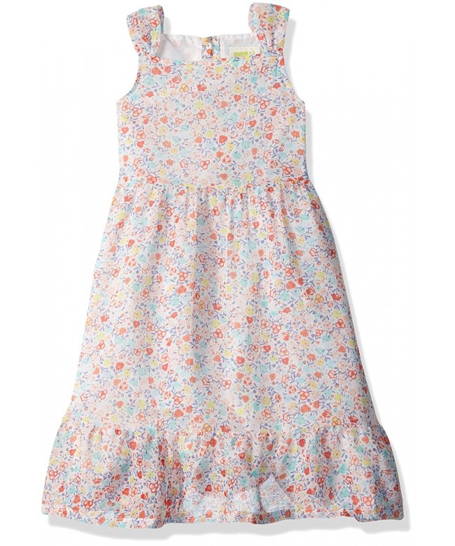 Crazy Sleeveless Dressy Floral Chiffon