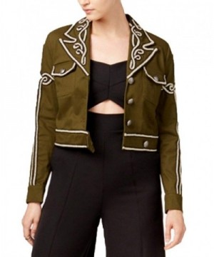 XOXO Juniors Embroidered Cropped Jacket