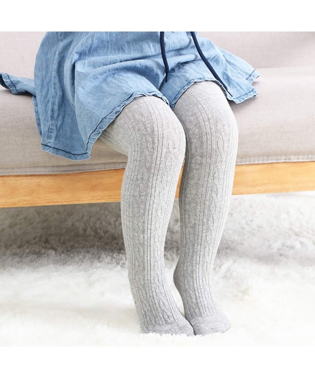 Baby Toddler Girls Cotton Cable Knit Tights Leggings Stocking Pants 3 ...