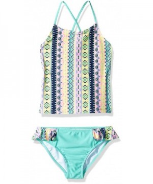 Rivstar Tankini Springtime Stripe Ruffle