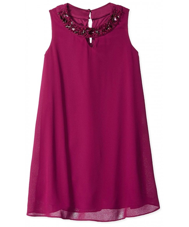 Amy Byer Girls Embellished Neckline