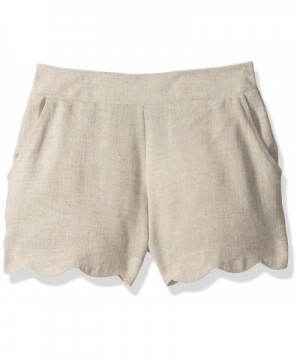 Amy Byer Girls Scallop Linen