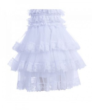 Baby Girls Princess Dress with Pearl Headband 3-Layer Lace Flower ...