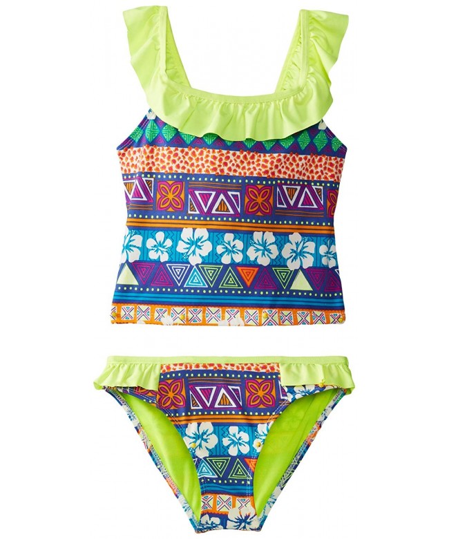 Jantzen Girls Ruffle Flower Tankini