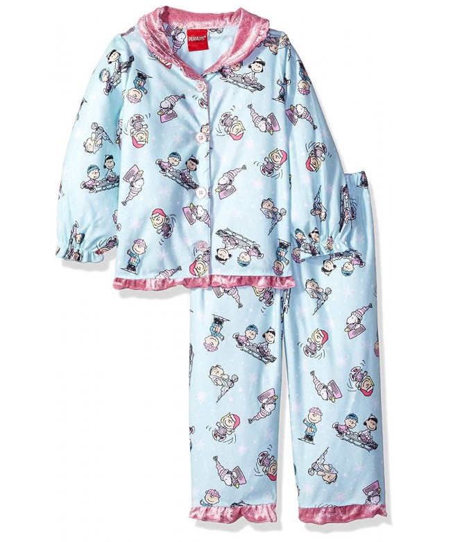 Peanuts Toddler Flannel Button Pajama