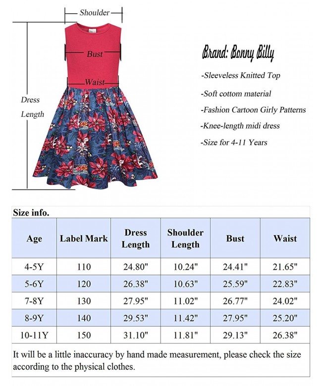Girl's Cacual Tank Dresses for Kids - Red - CR18K300RT2