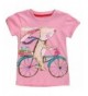 Babytree Cartoon T Shirts Cycling Striped