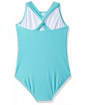 Girls' Mermaids Take Shellfies 1pc Swim Suit - Turquoise - CI18LSQKUX8