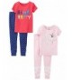 Carters Girls 2 Pack Cotton Pajamas