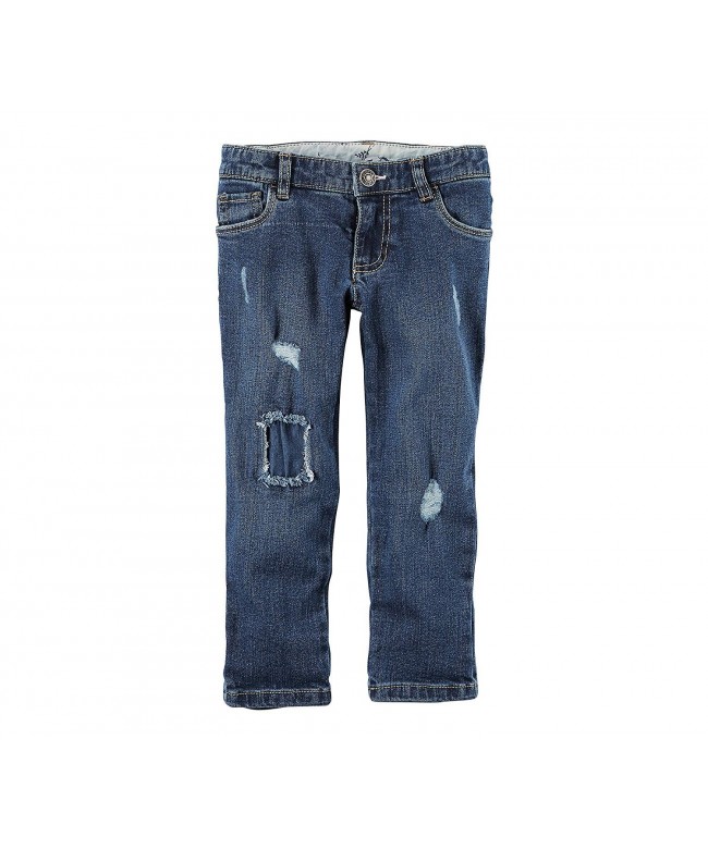 Carters Girls 2T 8 Deconstructed Jeans