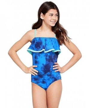 Justice Swim Piece Lace Flounce