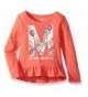Crazy Toddler Long Sleeve Ruffle Graphic