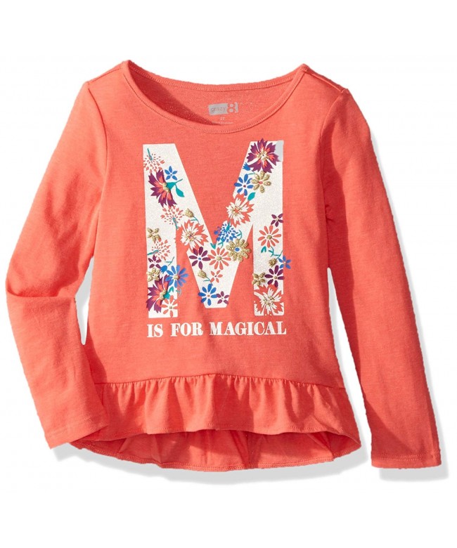 Crazy Toddler Long Sleeve Ruffle Graphic