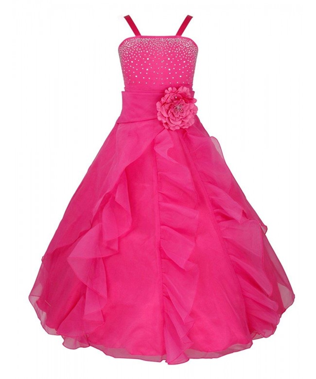 TiaoBug Princess Organza Wedding Pageant