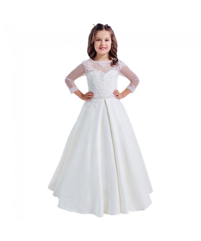 Carat Sleeves Hollow Communion Dresses