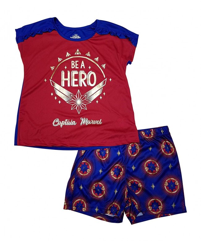 Captain Marvel Girls Pajamas Shorts