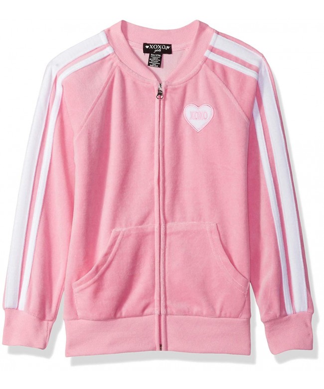 XOXO Girls Velour Front Jacket