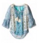 Beautees Girls Lace Vest Print