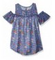 Beautees Girls Cold Shoulder Printed