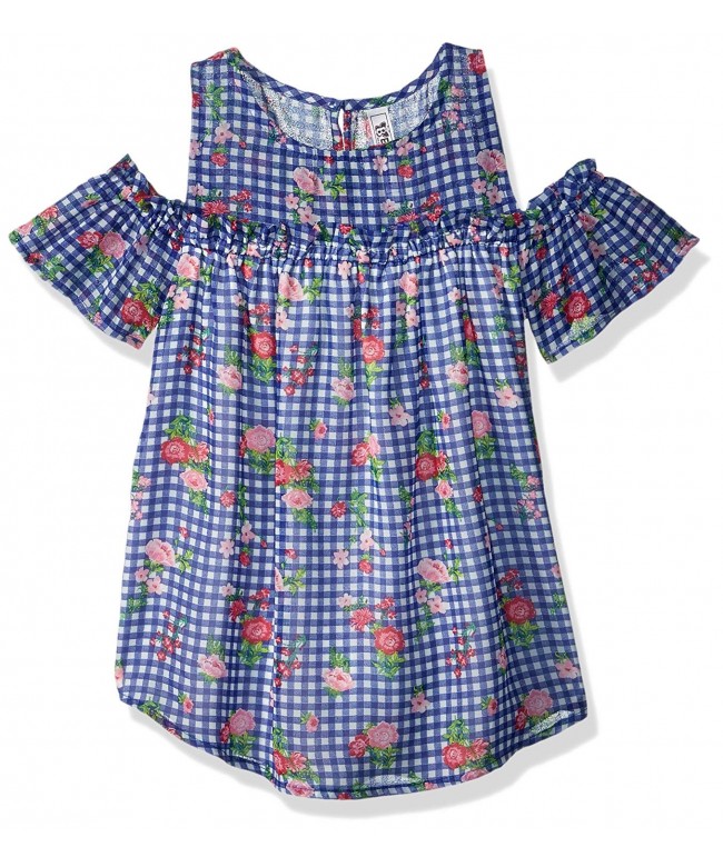 Beautees Girls Cold Shoulder Printed