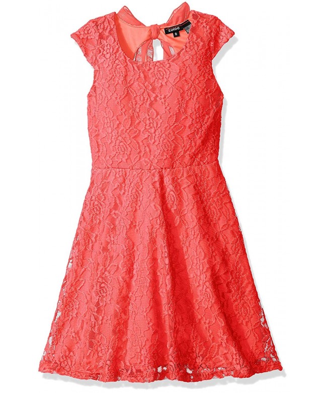 ZUNIE Capsleeve Allover Skater Chiffon