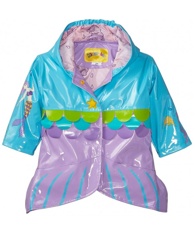 Kidorable Mermaid All Weather Raincoat Buttons