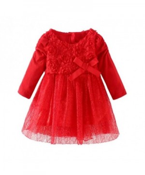 LittleSpring Girls Party Dresses Flowers