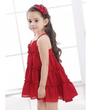 Little Girls Princess Casual Slip Dress Cute Layered Cupcake Style ...