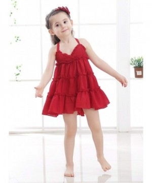 Little Girls Princess Casual Slip Dress Cute Layered Cupcake Style ...
