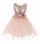 Dreamer Sequins Glitter Floral Pageant