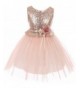 Dreamer Sequins Glitter Floral Pageant