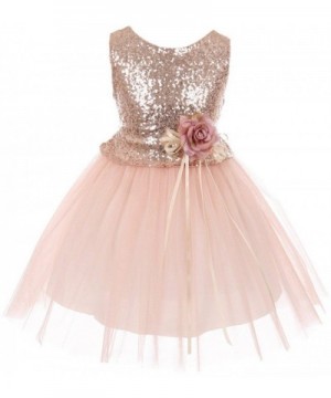 Dreamer Sequins Glitter Floral Pageant