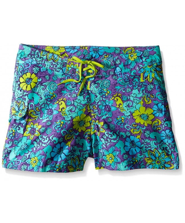 Girls' Sassy UPF 50+ Quick Dry Beach Coverup Boardshort - Karlie Purple ...