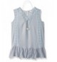 Beautees Girls Solid Sleeveless Lace