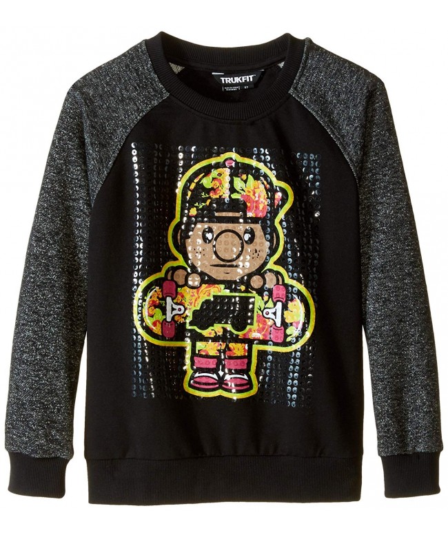 Trukfit Little Girls Raglan Crew